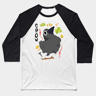 Crow by Sobre Alba Baseball T-Shirt